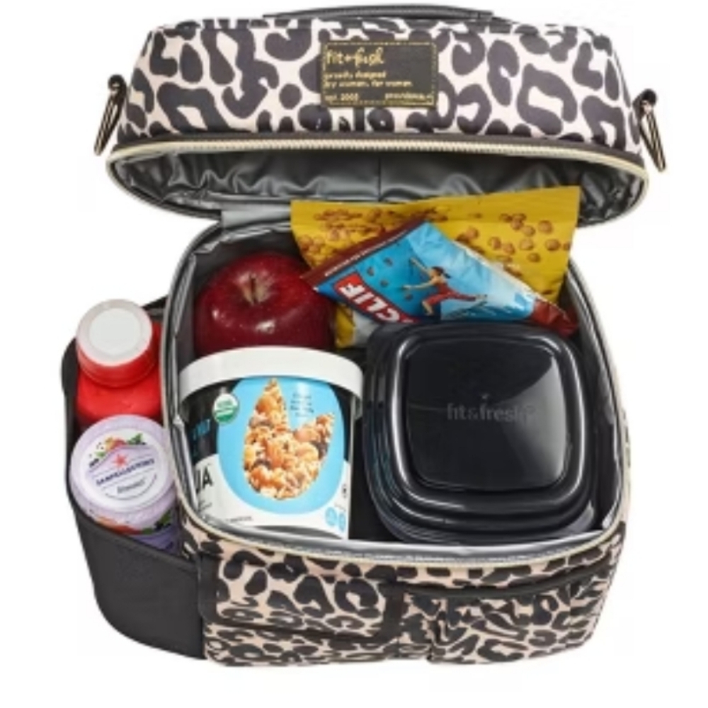 Fit & Fresh Montauk Leopard Lunch Bag - Picture 4 of 11